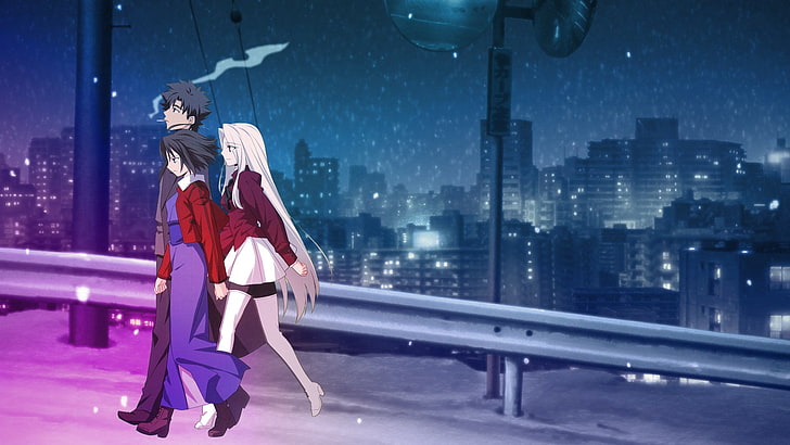 Anime, Crossover, Fate/Zero, Irisviel Von Einzbern, Kara no Kyōkai, HD wallpaper