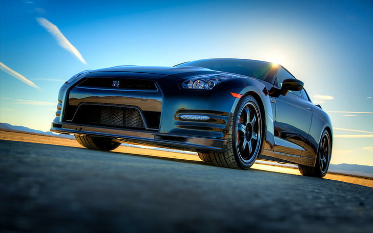 2014 Nissan GT R Track Edition, gray peugeot coupe, cars