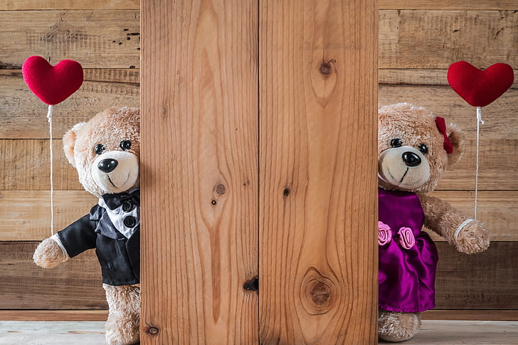 HD wallpaper: love, toy, heart, bear, hearts, red, wood, romantic, teddy |  Wallpaper Flare