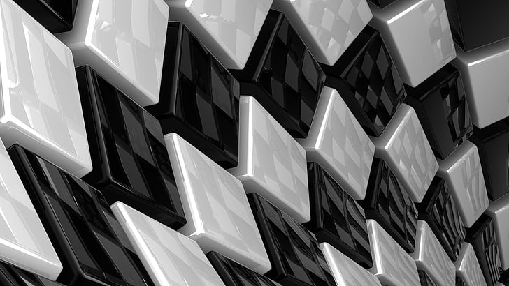 abstract, 3D Abstract, geometry, digital art, low angle view, HD wallpaper