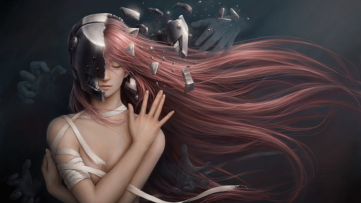 Anime Girl Painting Black Hair Semi Realistic hyper realistic portrait  painting HD wallpaper  Pxfuel