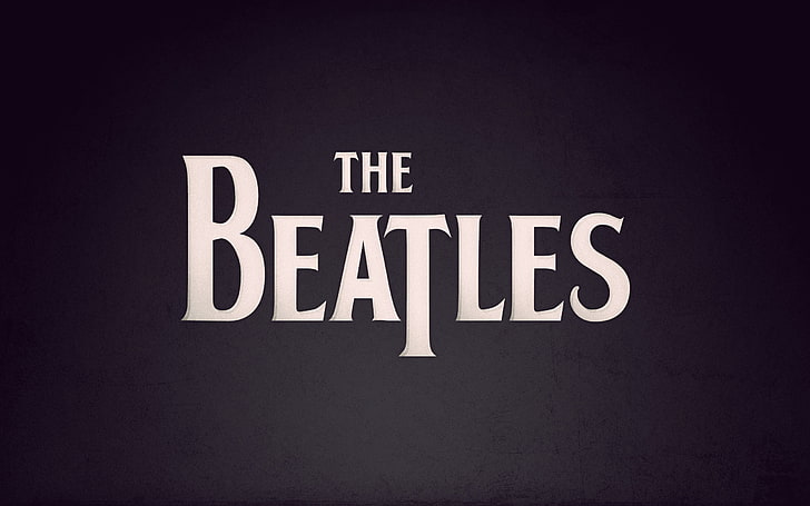 The Beatles wallpaper, purple, the inscription, rock-n-roll, rock music, HD wallpaper