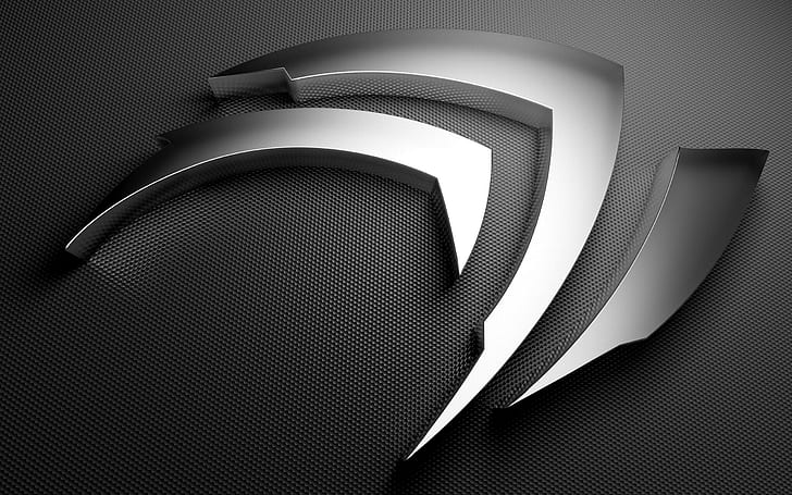 Gray Nvidia Logo High Resolution Pictures, stainless steel frames