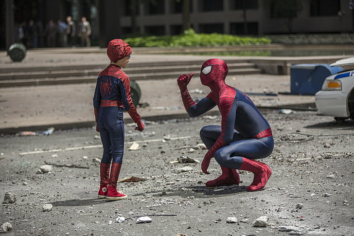 New Spider-Man: High Voltage, boy, Marvel, Andrew Garfield, The Amazing Spider-Man 2, HD wallpaper