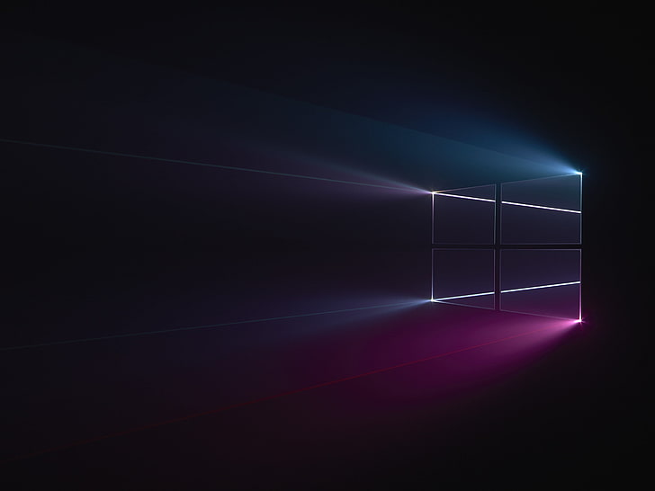 Windows 10, abstract, GMUNK, light - natural phenomenon, illuminated HD wallpaper