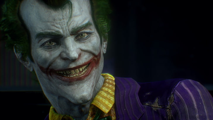 Batman, Joker, emotion, one person, smiling, portrait, adult, HD wallpaper