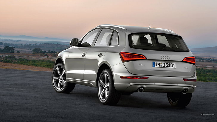 Audi Q5, car, mode of transportation, motor vehicle, sky, land vehicle, HD wallpaper