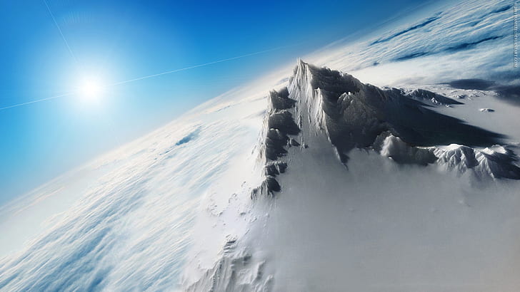 Snow Peak HD, mount everest, nature, landscape, HD wallpaper