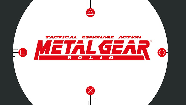Metal Gear Solid logo, Solid Snake, communication, red, sign, HD wallpaper
