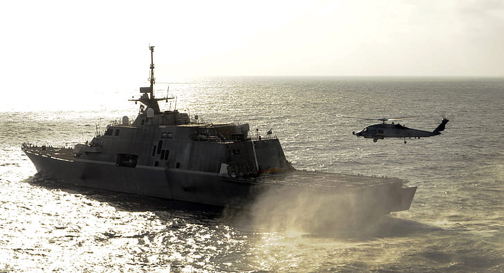 Warships, United States Navy, Littoral Combat Ship, Sikorsky SH-60 Seahawk, HD wallpaper