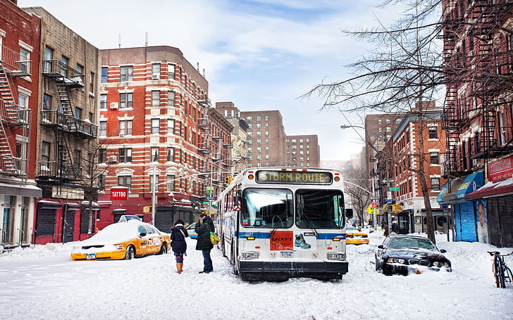 HD wallpaper: winter, snow, new York, usa, nyc, East Village | Wallpaper  Flare