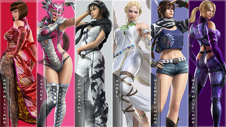 6 Tekken Girls, game, games, HD wallpaper