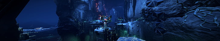 Mass Effect: Andromeda, Nvidia Ansel, panoramic, illuminated, HD wallpaper