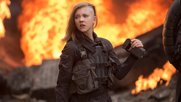 Cressida Natalie Dormer Hunger Games, burning, heat - temperature, HD wallpaper