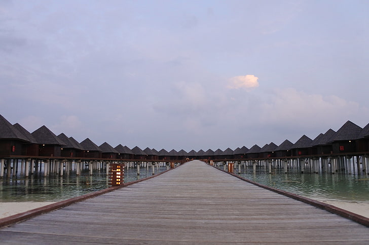 symmetry, pier, holiday, architecture, built structure, sky