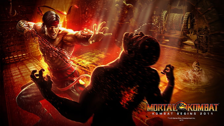 mortal kombat liu kang mortal kombat logo 1920x1080  Video Games Mortal Kombat HD Art, HD wallpaper