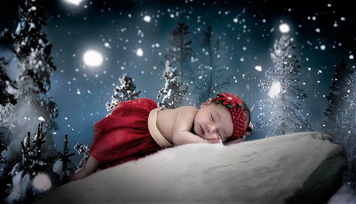 HD wallpaper: Photography, Baby, Adorable, Christmas, Cute, Girl | Wallpaper  Flare