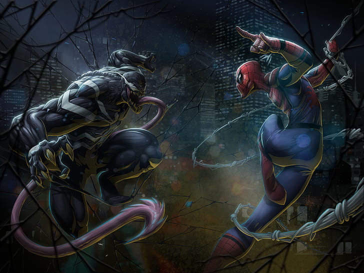 Marvel Comics, Spider-Man, Venom, artwork
