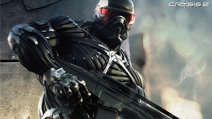 Crysis 2 digital wallpaper, video games, security, protection
