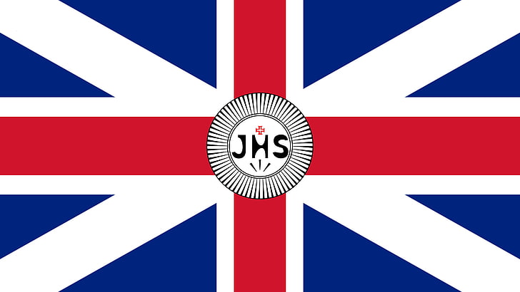 flag, England, Jesus Christ, UK, white color, blue, red, sign, HD wallpaper