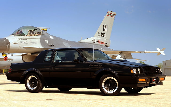 the sky, black, fighter, Buick, the plane, the front, 1987