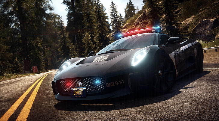 HD wallpaper: Need for Speed Rivals Complete Edition -..., black police car  wallpaper | Wallpaper Flare