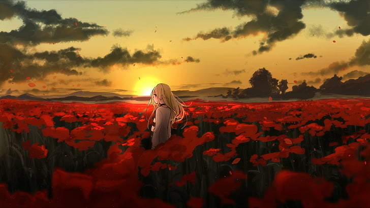 Anime, Satsuriku no Tenshi, Rachel Gardner, sky, beauty in nature, HD wallpaper