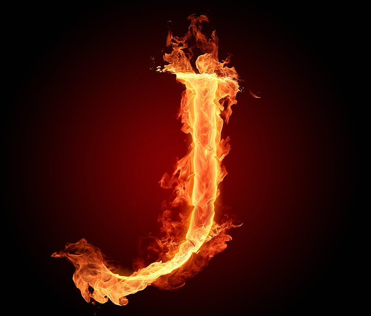 HD wallpaper: letter J fire illustration, flame, alphabet, Litera, fire -  Natural Phenomenon | Wallpaper Flare