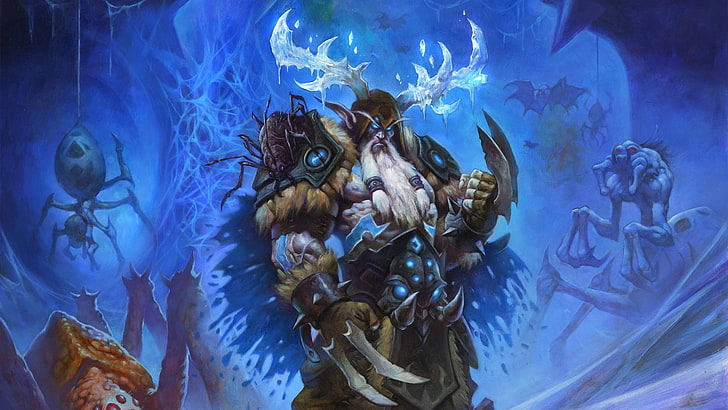 Hearthstone: Heroes of Warcraft, cards, artwork, Knights of the frozen throne, HD wallpaper