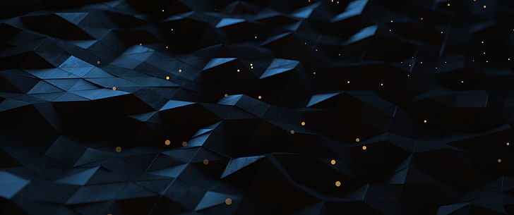 triangles gray and black illustration, abstract, geometry, polygon art, HD wallpaper