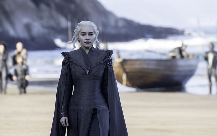 Game of Thrones Season 7, Emilia Clarke, TV Series, 4K, Daenerys Targaryen, HD wallpaper