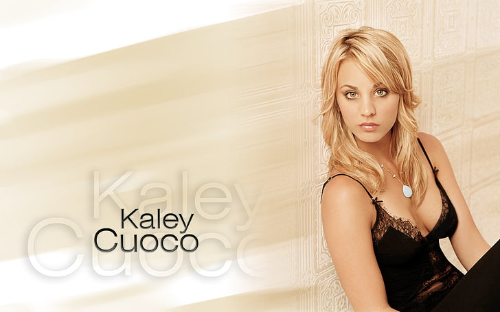 Kaley Cuoco, women, TV personality, beauty, one person, blond hair, HD wallpaper