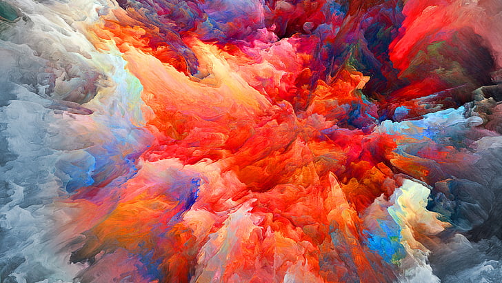 HD wallpaper: painting, colors, art, modern art, sky | Wallpaper Flare
