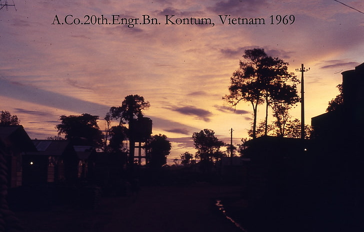 vietnam war, sky, tree, plant, cloud - sky, sunset, silhouette, HD wallpaper