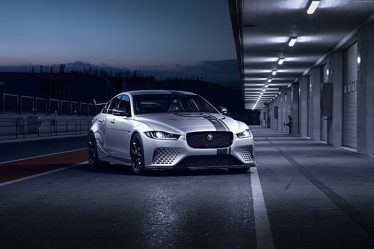 2018 Cars, 4K, Jaguar XE SV Project 8, HD wallpaper