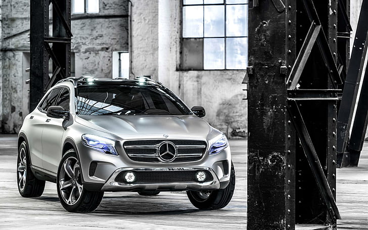Mercedes Benz GLA Concept 2013, grey mercedes benz suv, cars, HD wallpaper