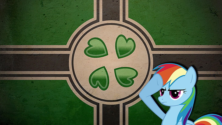 My Little Pony character wallpaper, 4chan, Rainbow Dash, Nazi, HD wallpaper