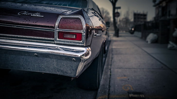 car, vintage, Chevelle SS, Chevrolet Chevelle, vehicle, closeup, HD wallpaper