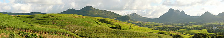 green field mountain, mauritius, mauritius, eutrophication, hypoxia, HD wallpaper