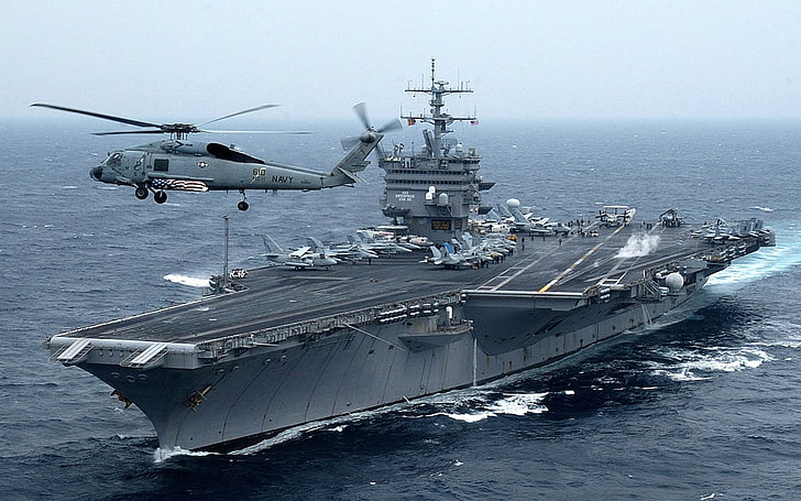 Warships, USS Enterprise (CVN-65), Aircraft Carrier, HD wallpaper