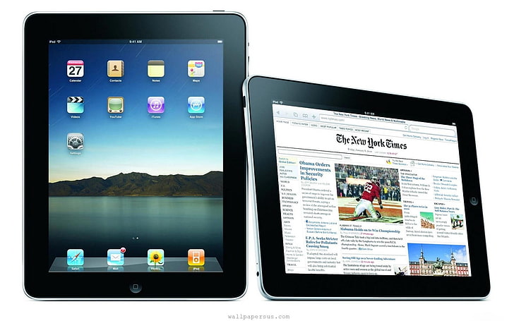 black iPad, apple, brand, tablet, apple Computers, technology, HD wallpaper