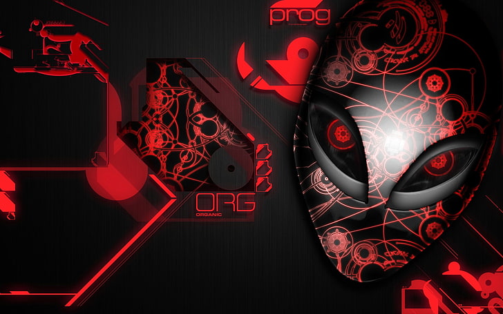 HD wallpaper: alienware, logo, Technology, red, no people, night,  illuminated | Wallpaper Flare