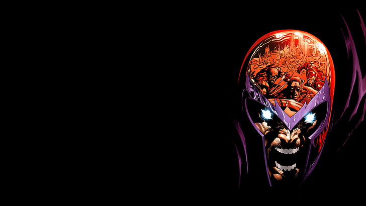 X-Men Magneto Black HD, cartoon/comic