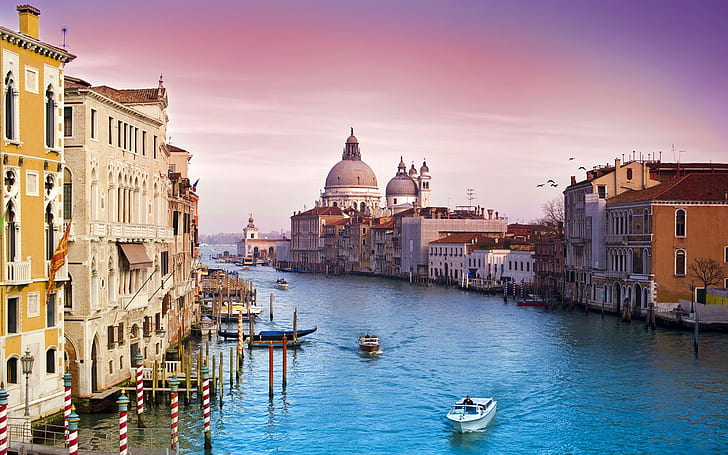 Venice, Italy, Grand Canal, cityscape, HD wallpaper