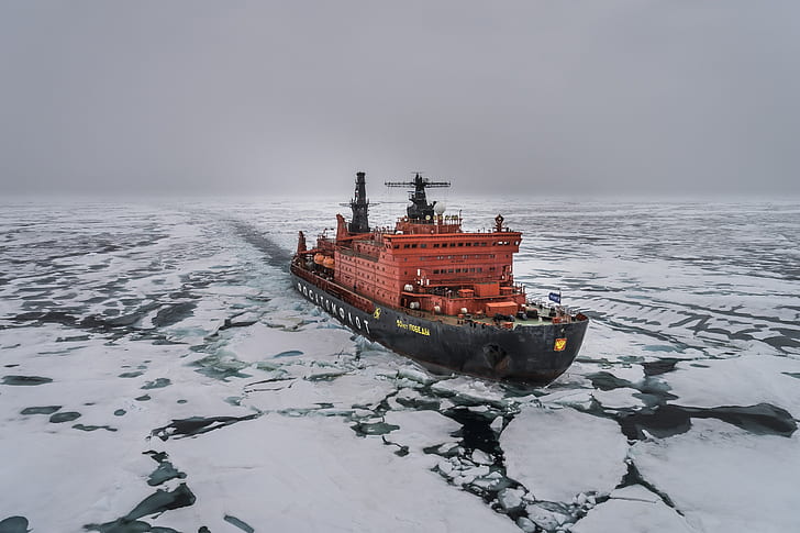 Vehicles, Icebreaker, Arctic, Ship, HD wallpaper