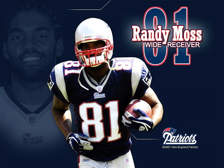 Football, New England Patriots, NFL, Randy Moss, HD wallpaper