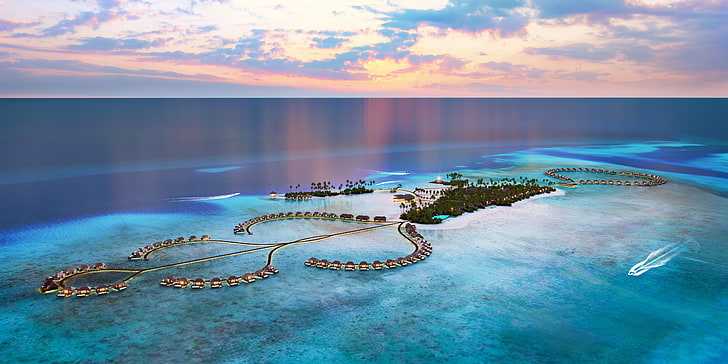 Caribbean sea, landscape, Maldives, photography, water, scenics - nature, HD wallpaper