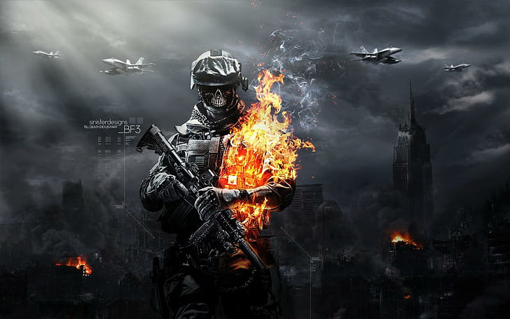 Battlefield 3 Zombie Mode, games, HD wallpaper