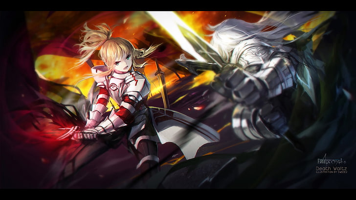 Fate Series, Fate/Apocrypha, Mordred (Fate/Apocrypha), Siegfried (Fate/Apocrypha), HD wallpaper