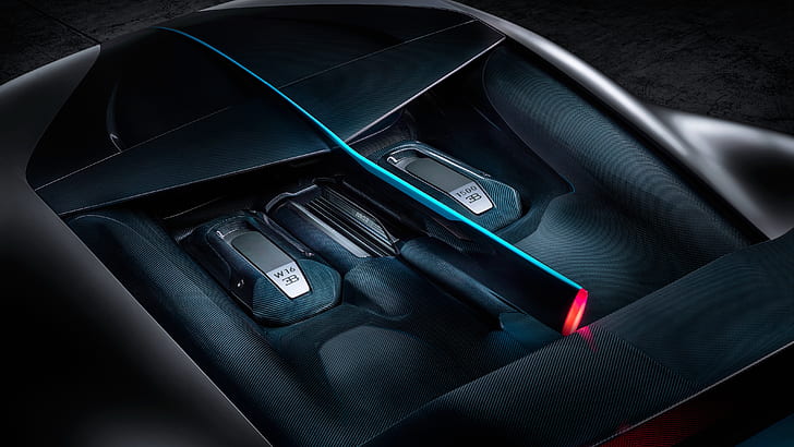 Bugatti, Engine, 2019, Divo, W16, HD wallpaper